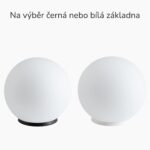 Měsíční lampa ORANŽOVKA skleněné 300 mm | se žárovkami