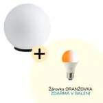 Měsíční lampa ORANŽOVKA se žárovkou