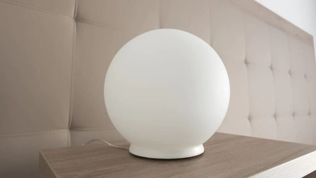 Měsíční lampa ORANŽOVKA skleněná 250 mm