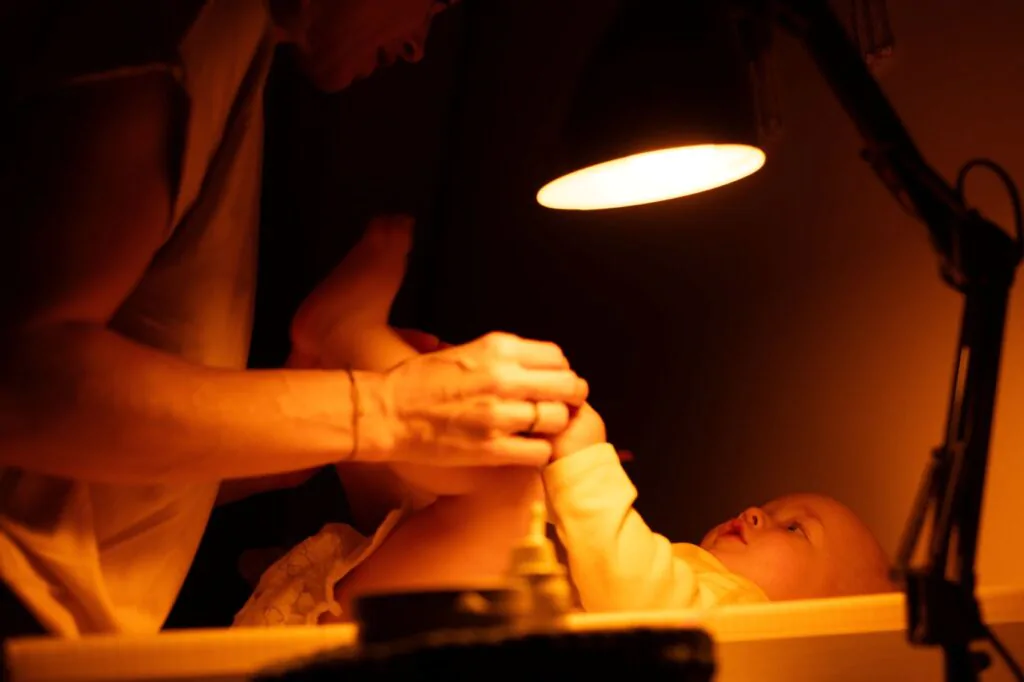 Noční světlo ORANŽOVKA v při přebalování