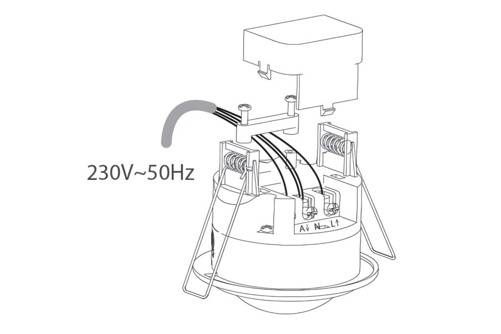 Instalace pohybového PIR čidla (senzoru) zapuštěného