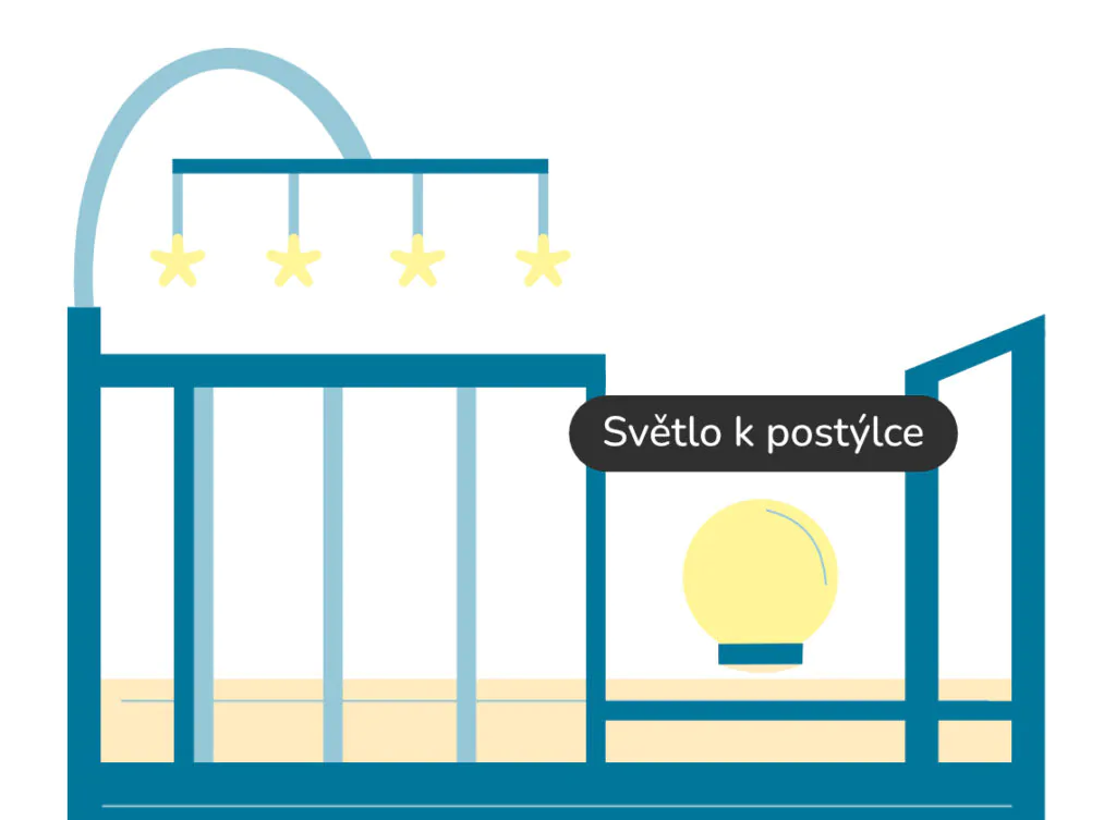 Světlo k postýlce