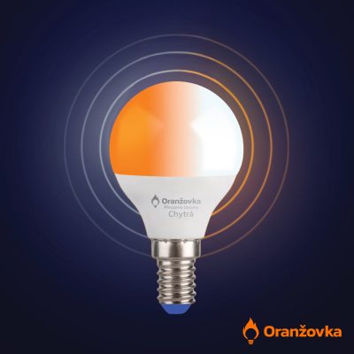 Chytrá WiFi LED žárovka ORANŽOVKA E14 5W 1600-4000K