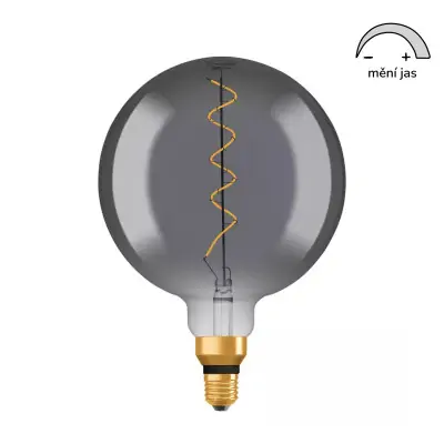 LED žárovka Vintage E27 4W 1800K G200 stmívatelná