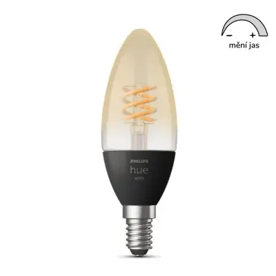LED žárovka Philips Hue s ikonou změny jasu