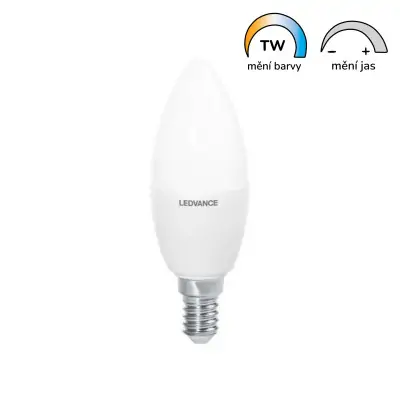 Chytrá LED žárovka SUN@Home E14 4,9W 2200-5000K
