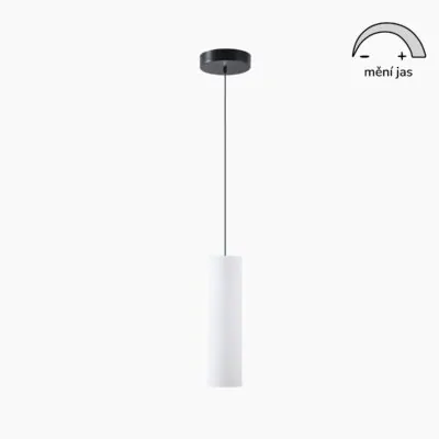 Plnospektrální LED svítidlo KIMBA S3 skleněné 150 mm 64W černé