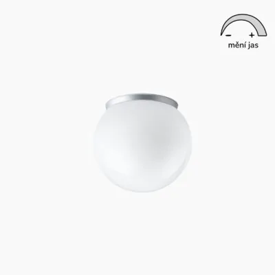 Plnospektrální LED svítidlo SANGRIA 1 skleněné 200 mm 8W stříbrné