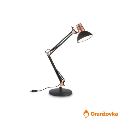 Stolní lampa ORANŽOVKA2 černoměděná | se žárovkou