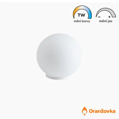 Měsíční lampa ORANŽOVKA skleněné 300 mm | se žárovkami