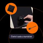 Kartáček na klávesnici a čistící sada na monitor